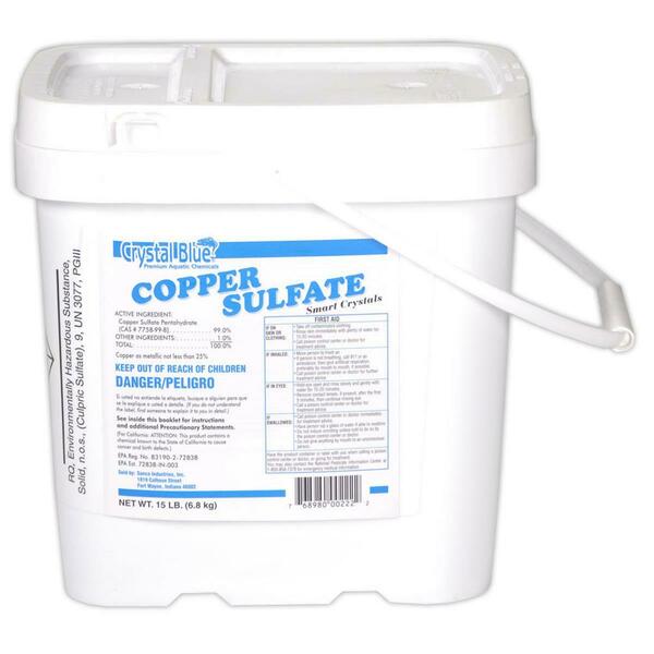 Crystal Blue 15 lbs Copper Sulfate Treatment Granule CR396179